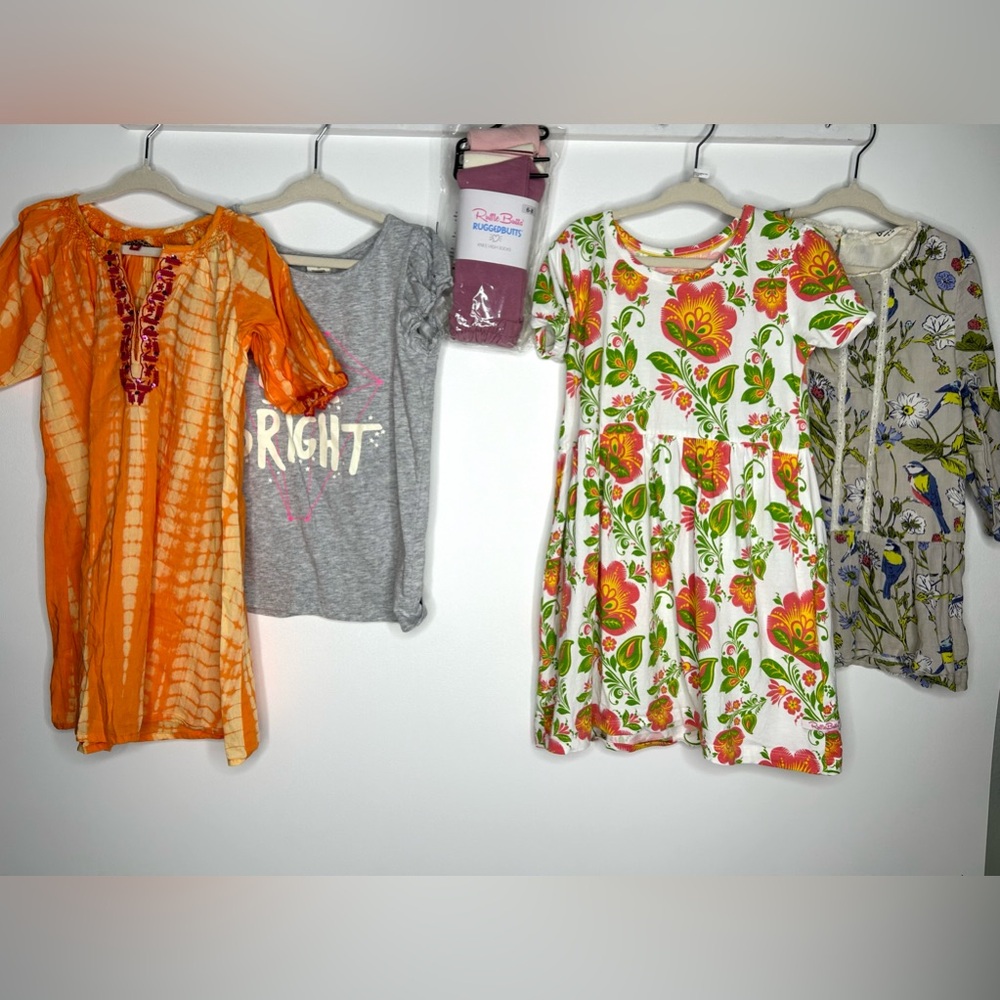 Lot Girls Size 6 7 PINK CHICKEN, Tucker & Tate, Ruffle Butts, Mini Boden